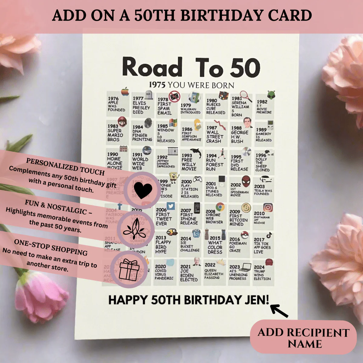 50th Birthday Memory Puzzle - Image 8