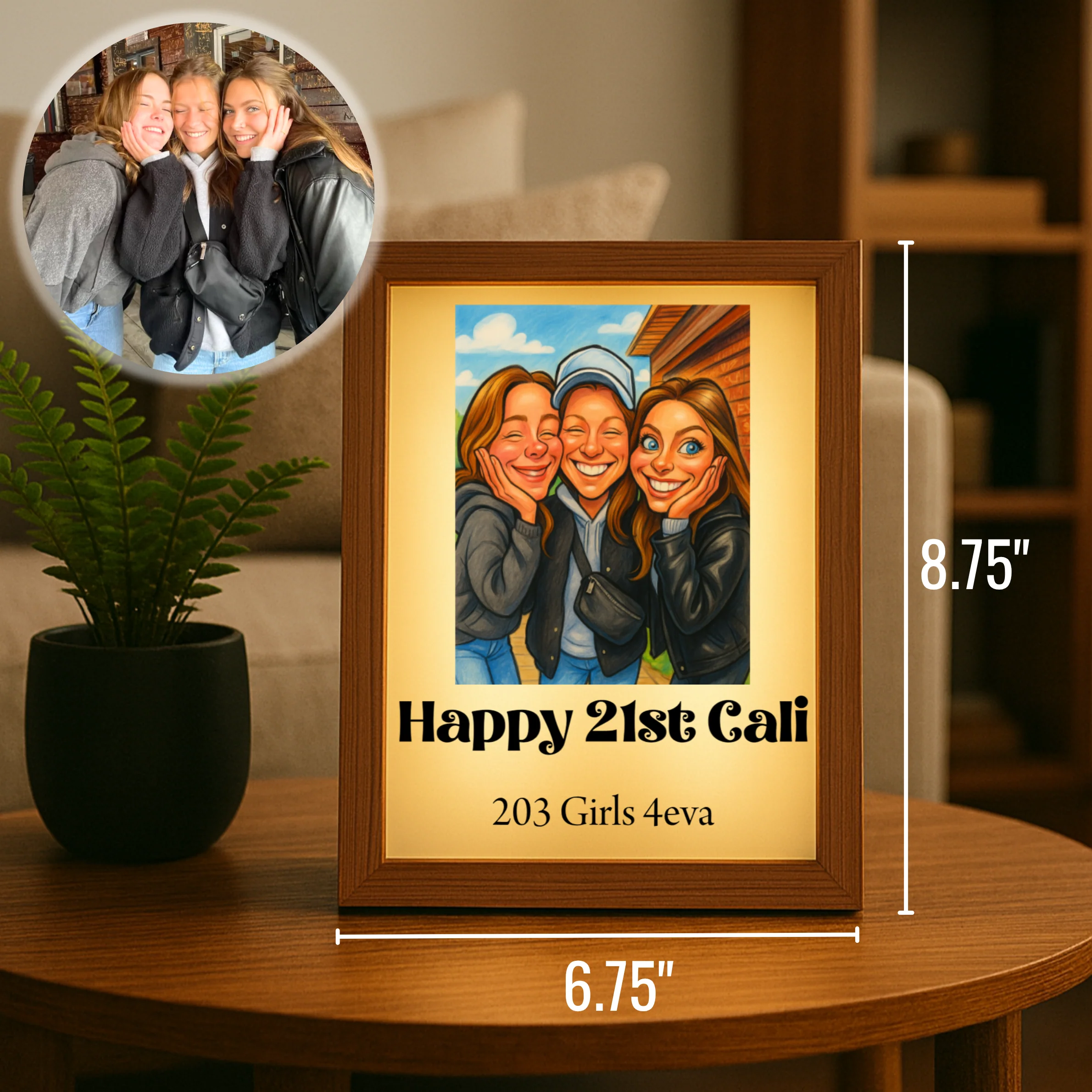 Custom Caricature Photo Frame - Image 3
