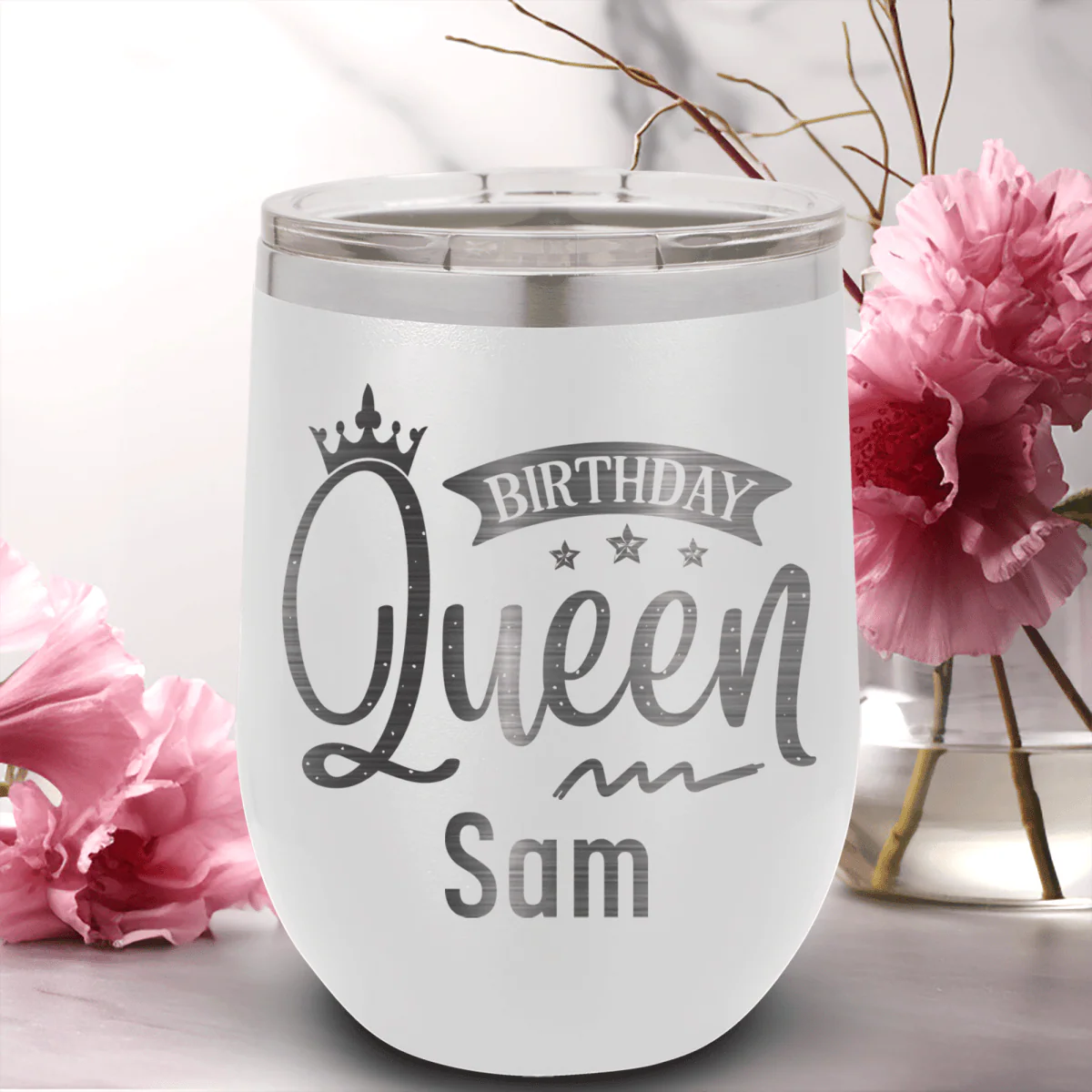 Birthday Queen Wine Tumbler - Image 15