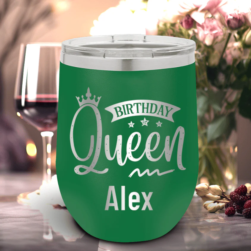 Birthday Queen Wine Tumbler - Image 16