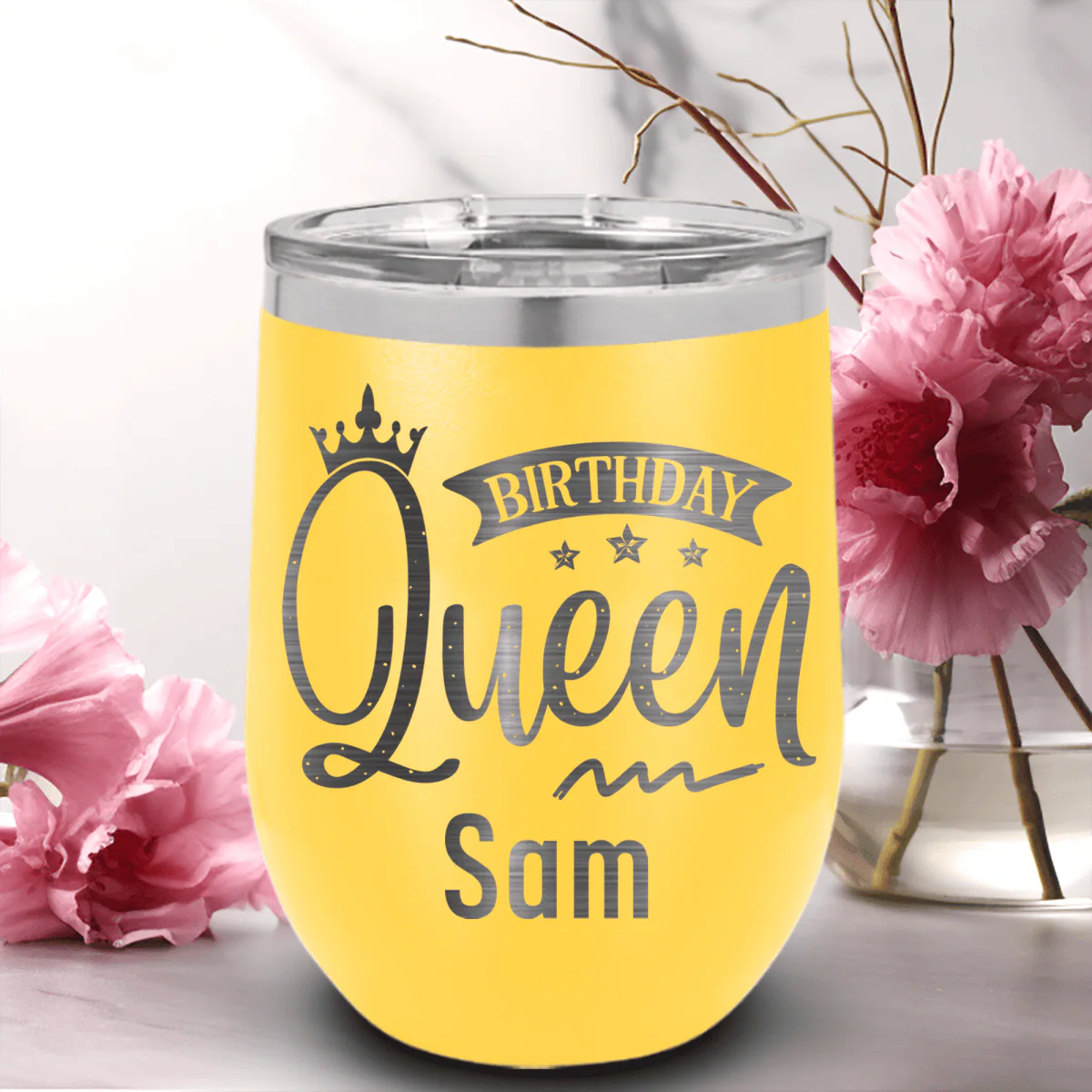 Birthday Queen Wine Tumbler - Image 17