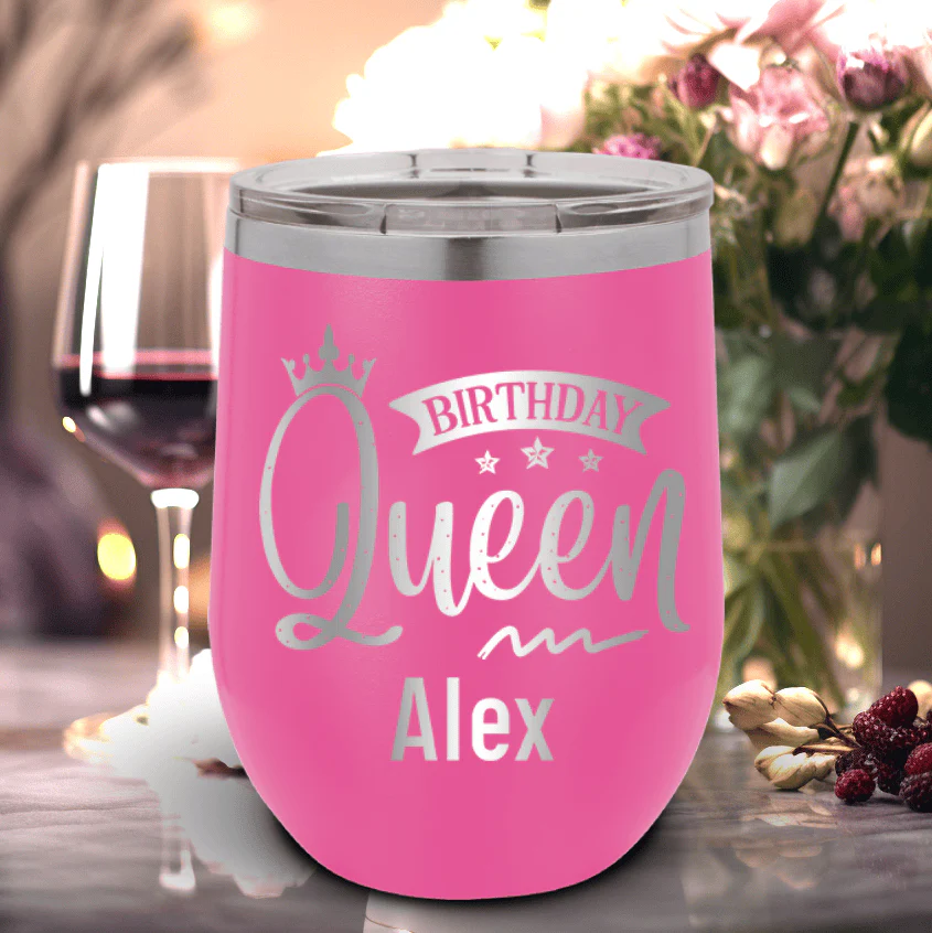 Birthday Queen Wine Tumbler - Image 8