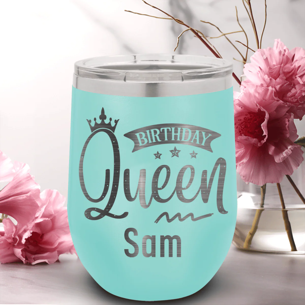 Birthday Queen Wine Tumbler - Image 9