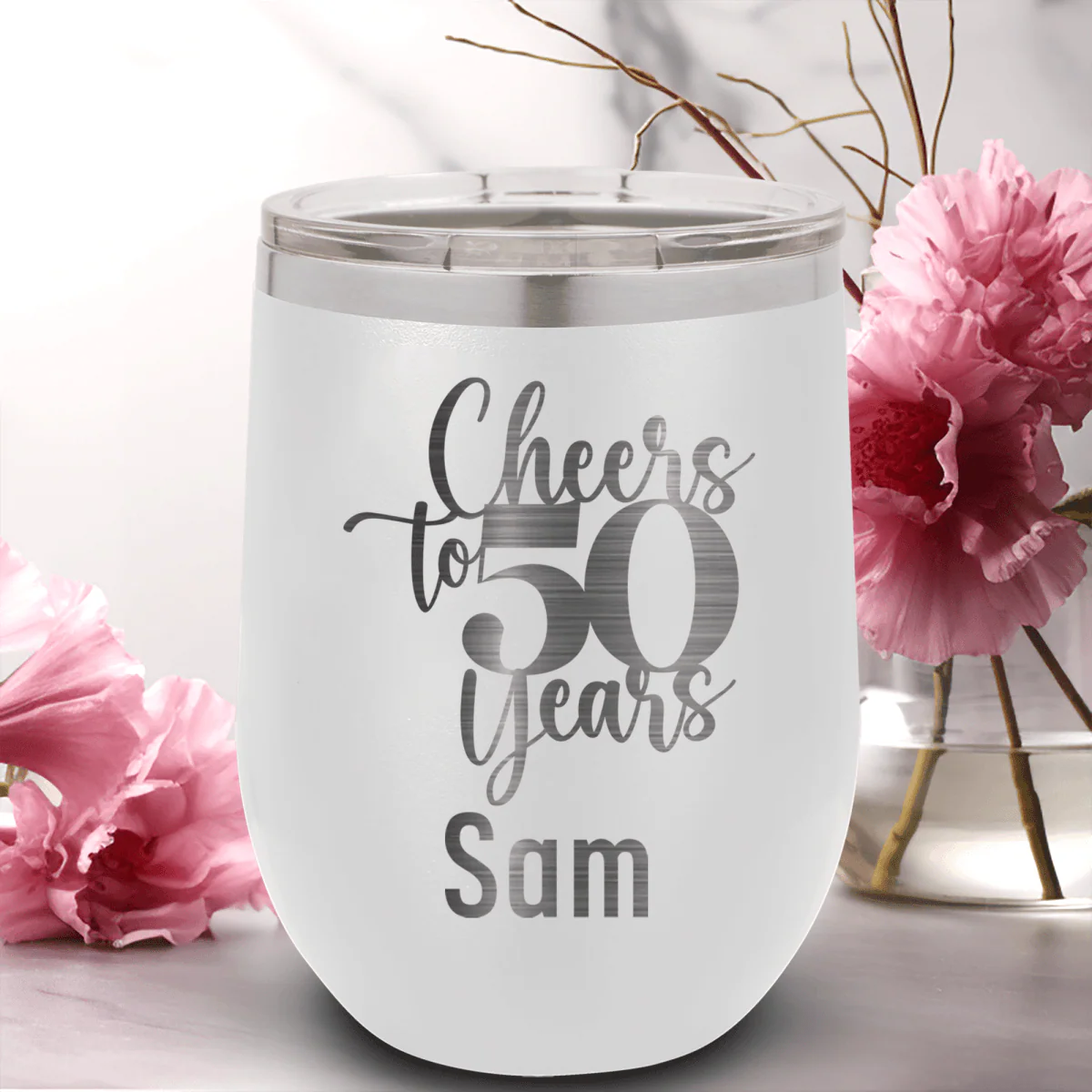 Cheers To Fifty Years Wine Tumbler - Image 16