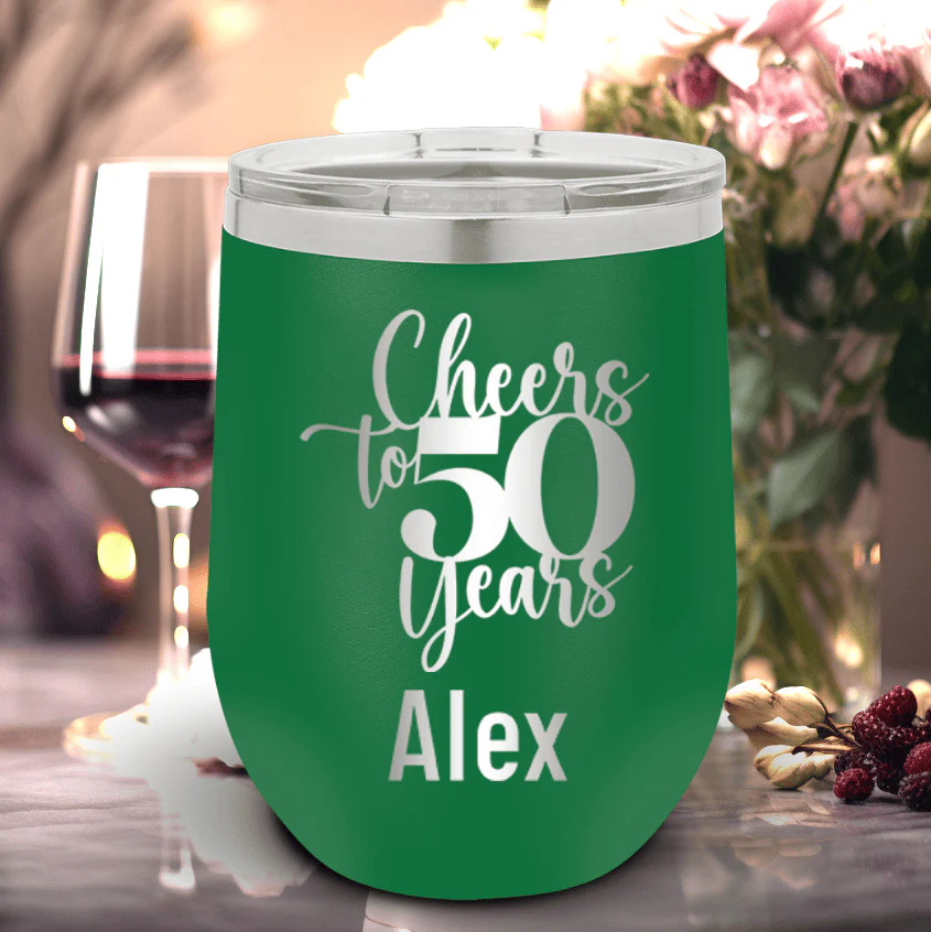 Cheers To Fifty Years Wine Tumbler - Image 17
