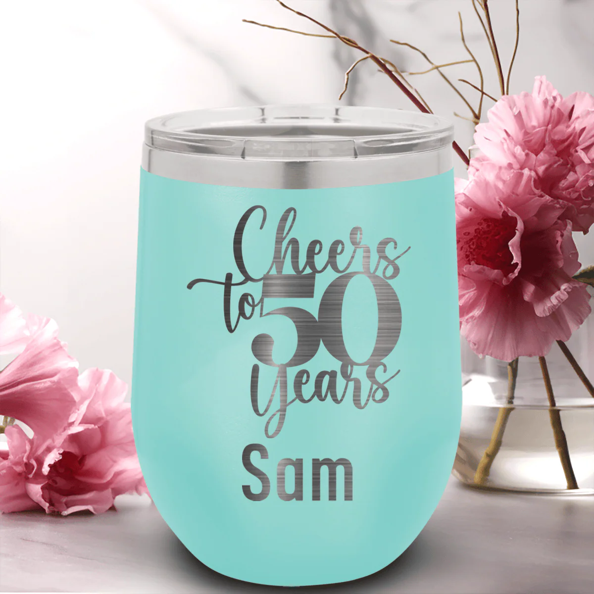 Cheers To Fifty Years Wine Tumbler - Image 9
