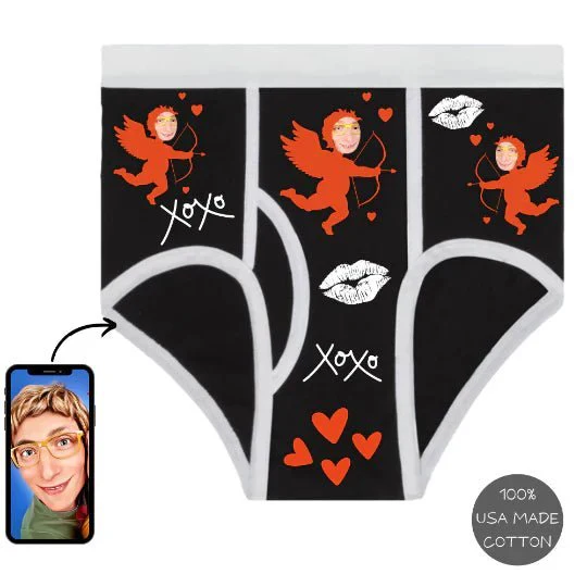 Personalized Valentine's High Waisted Women's Briefs - Image 4