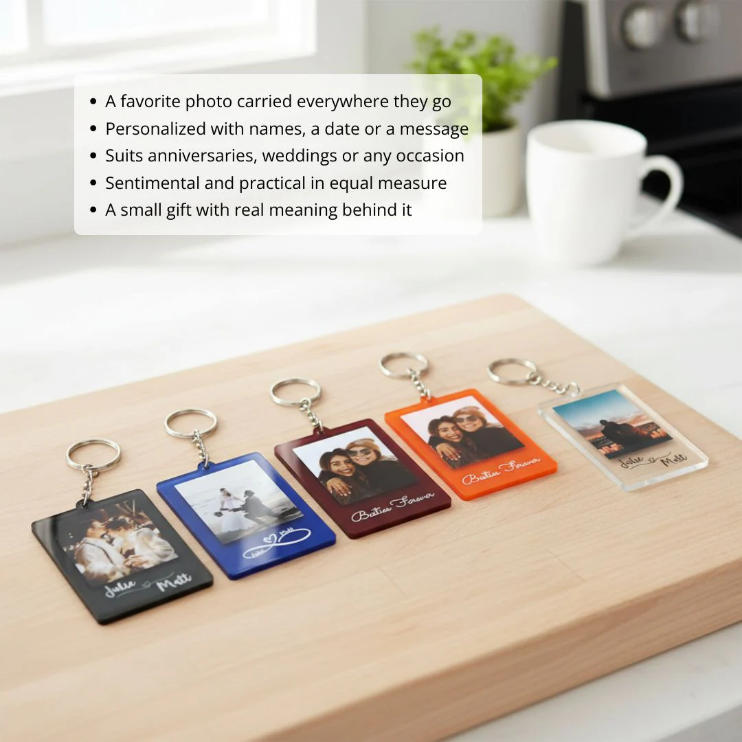 Couples Photo Keychain - Image 3