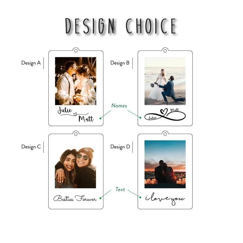 Couples Photo Keychain - Image 4