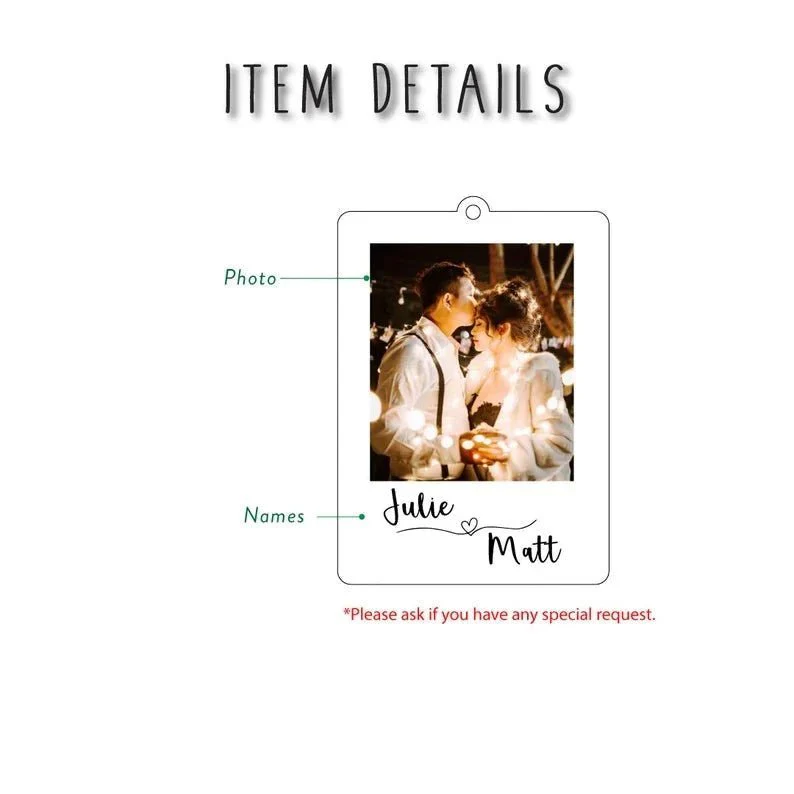 Couples Photo Keychain - Image 5