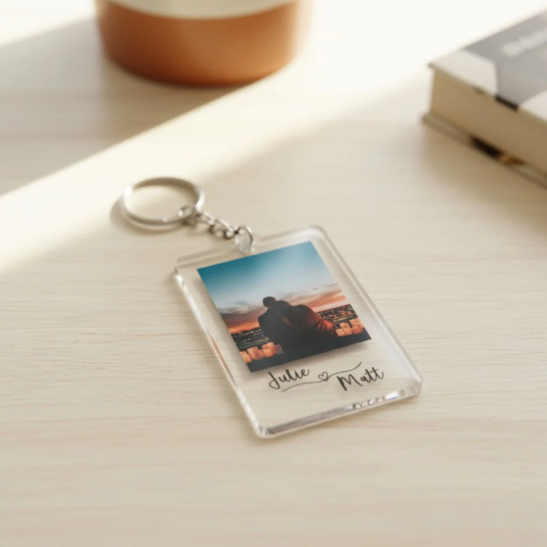 Couples Photo Keychain - Image 7