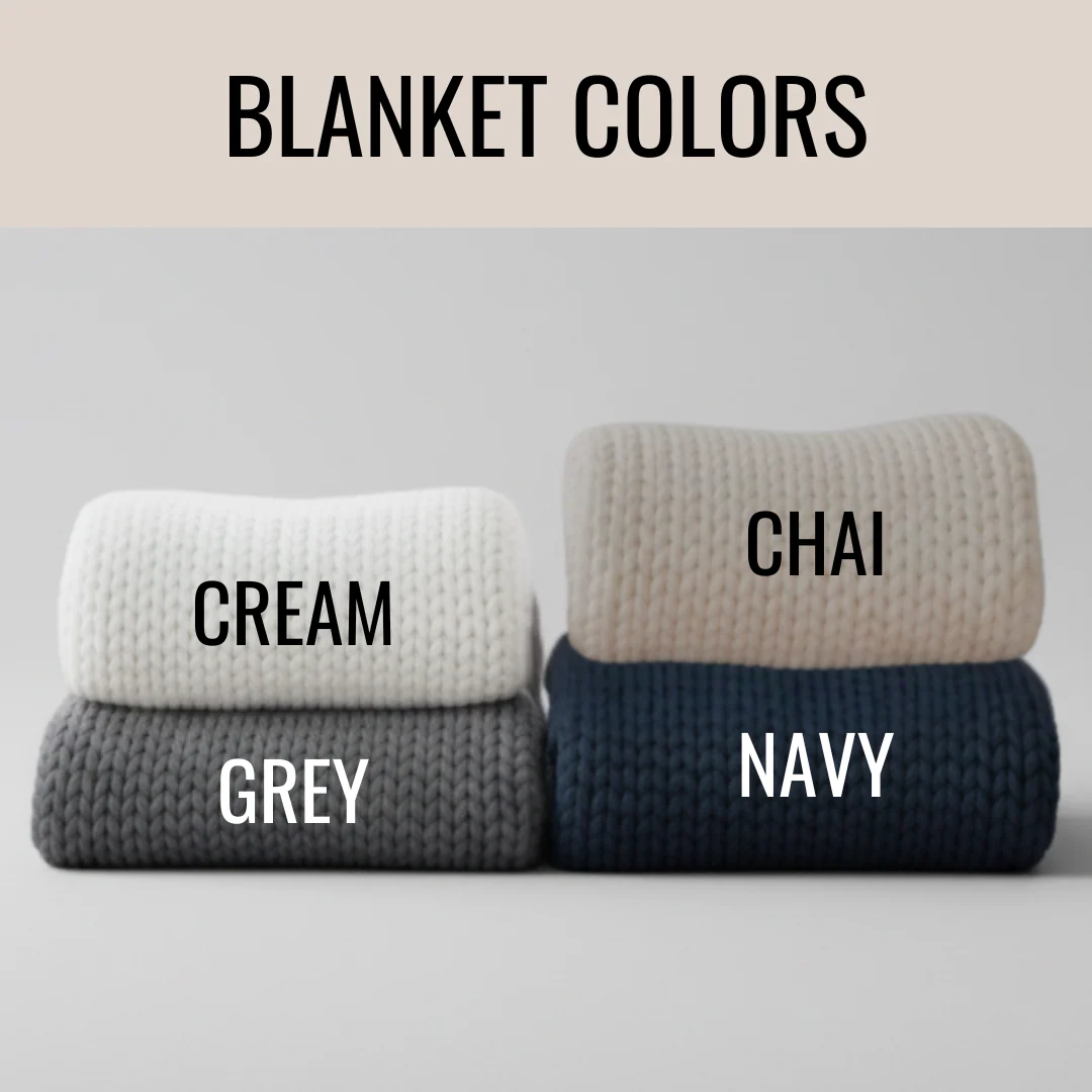 Cozy Bliss Chunky Knit Personalized Blanket - Image 3