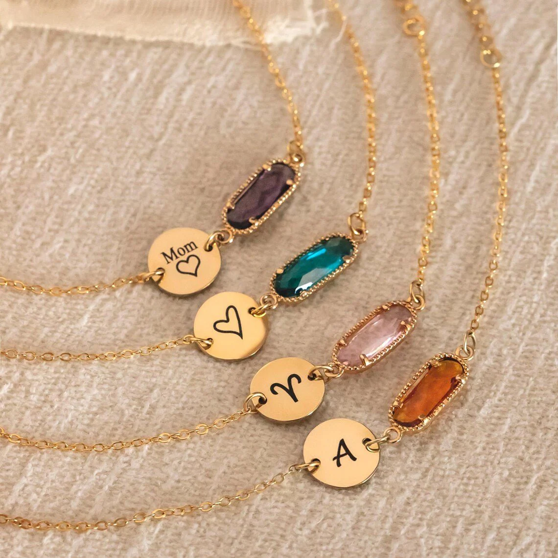 Custom Birthstone Personalized Bracelet - Image 11