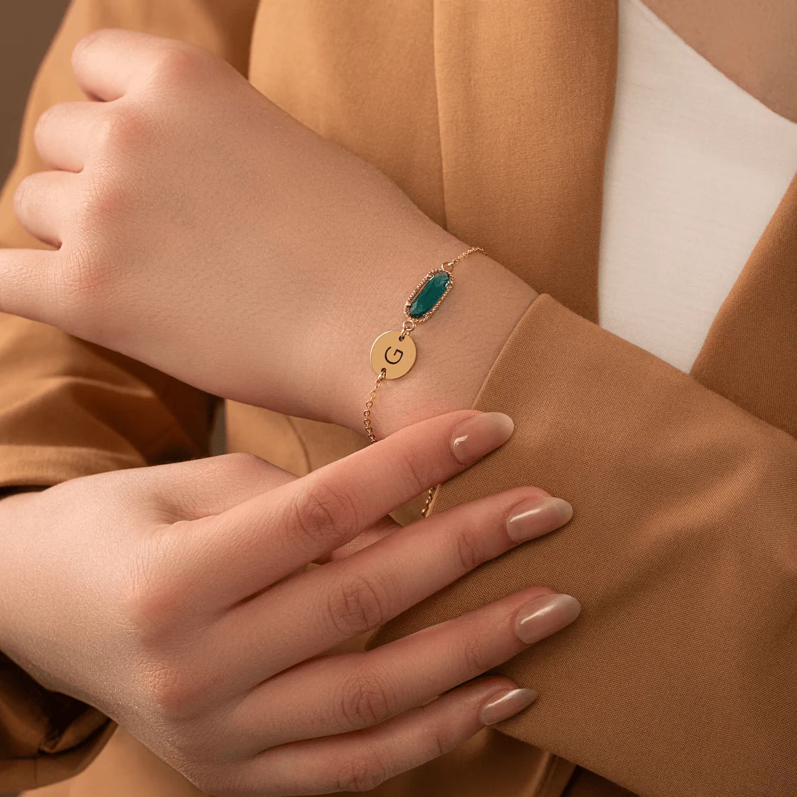 Custom Birthstone Personalized Bracelet - Image 12