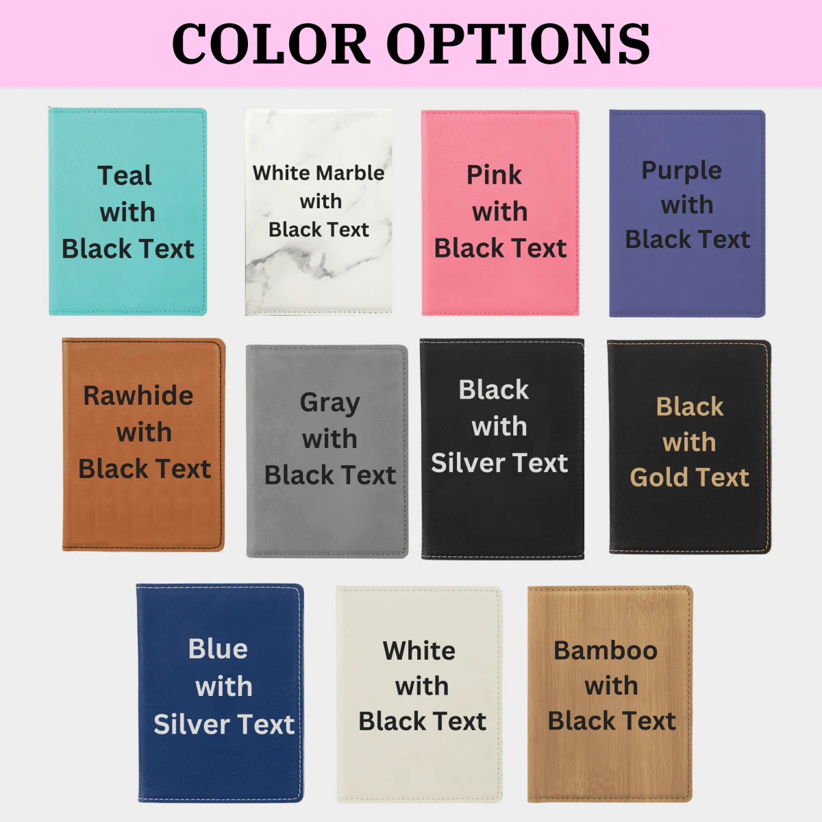 Custom Compass Passport Holder - Image 3