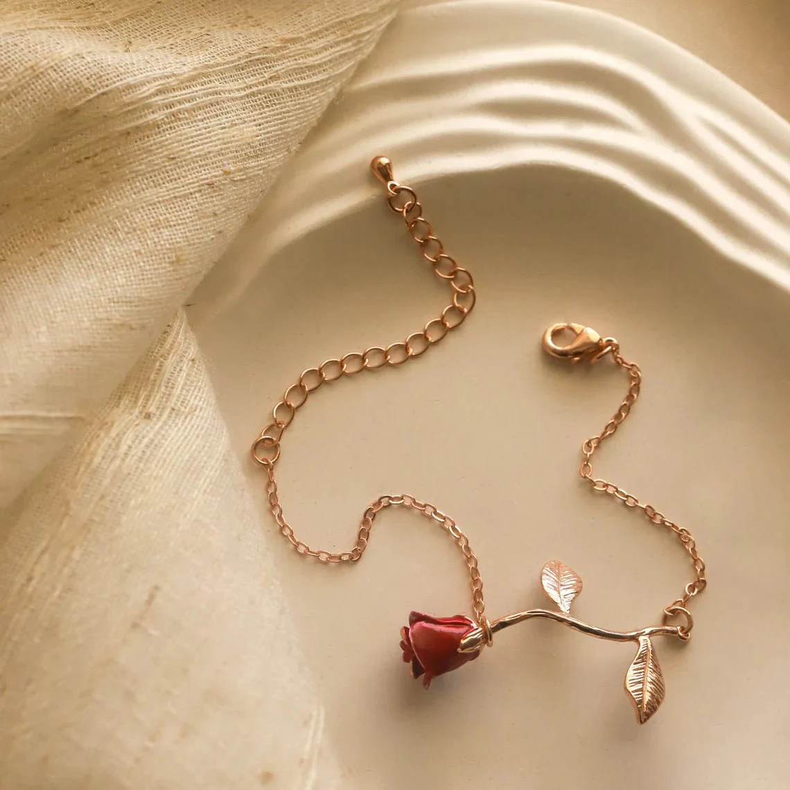 Custom Engraved Rose Bracelet - Image 6