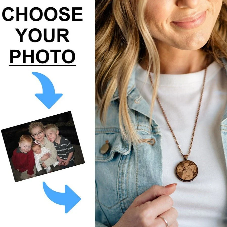 Etched Memories Wooden Necklace - Image 4