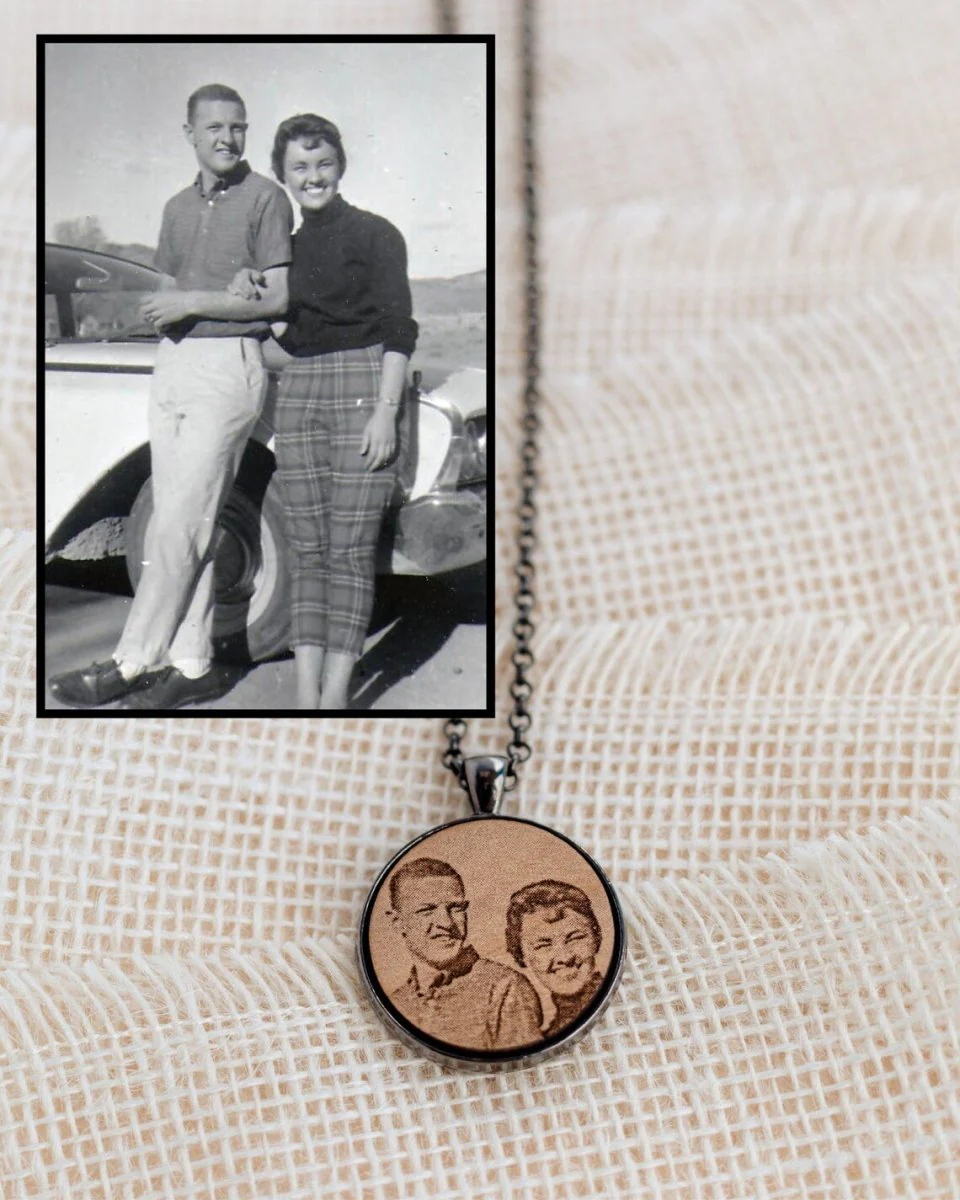 Etched Memories Wooden Necklace - Image 8