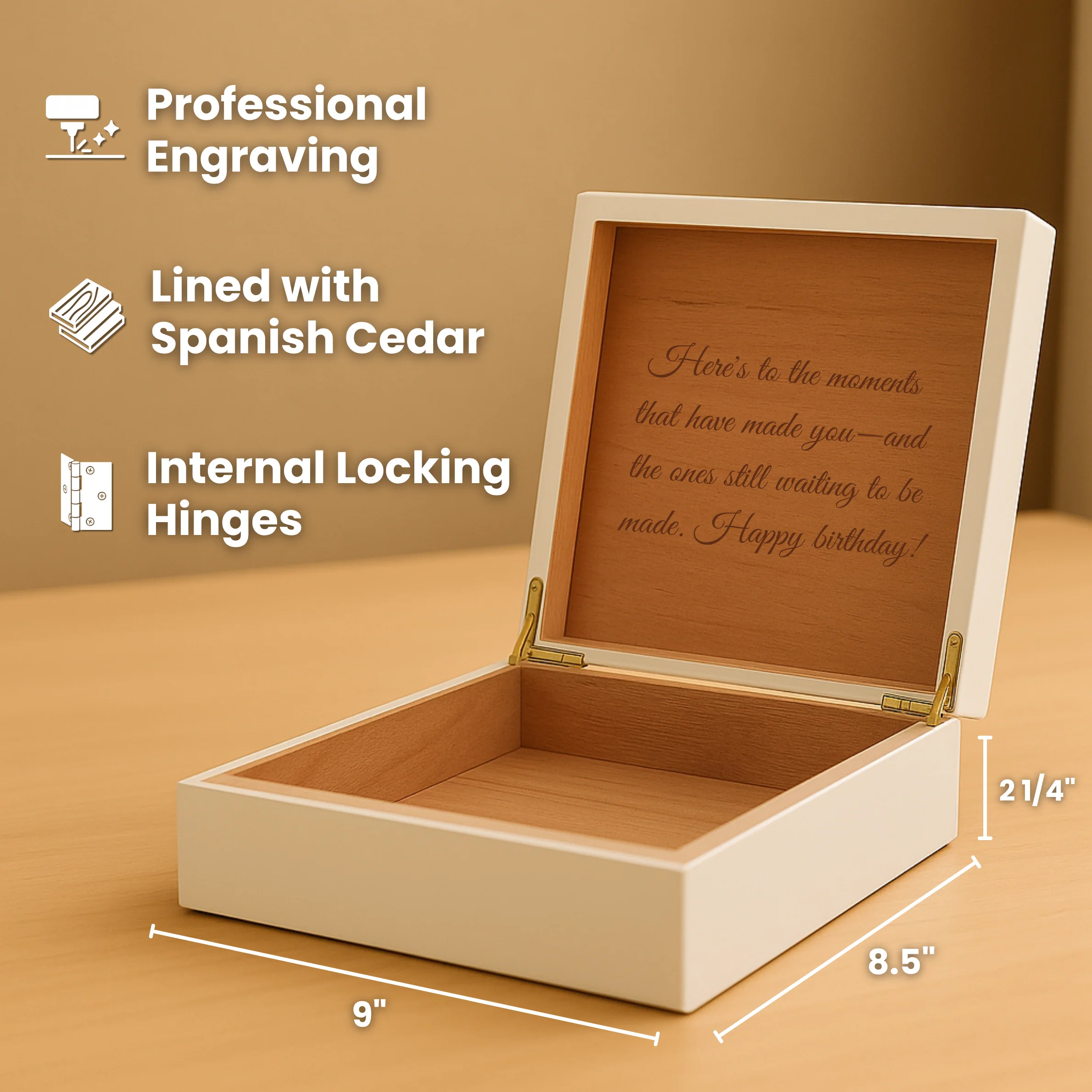 Personalized Keepsake Jewelry Box - Image 4