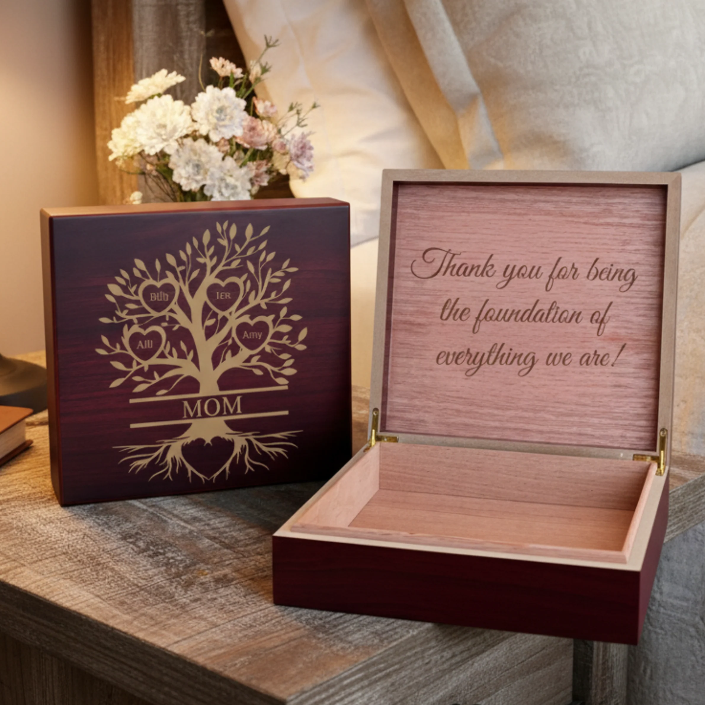 Custom Family Tree Keepsake Box - Image 6