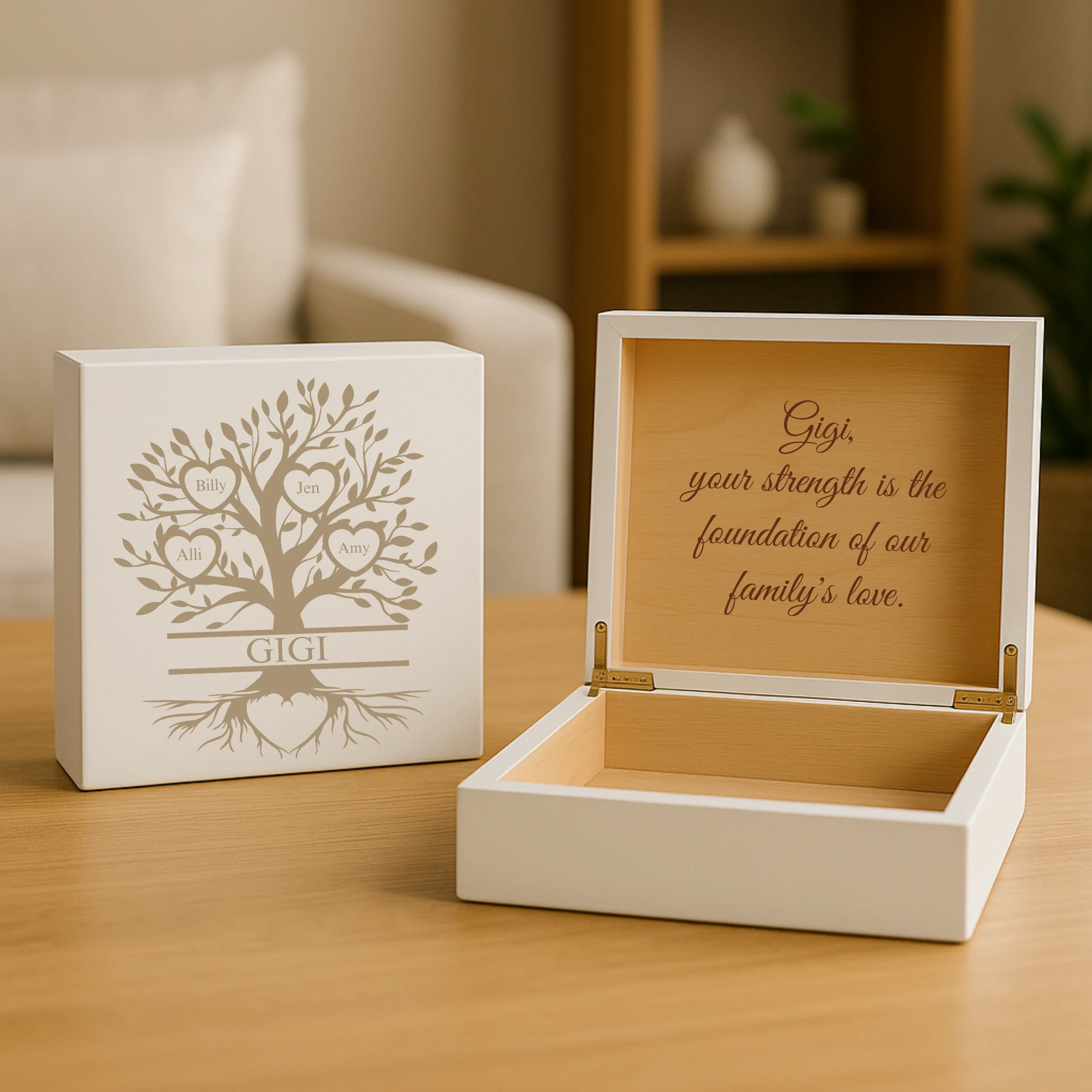Custom Family Tree Keepsake Box - Image 7