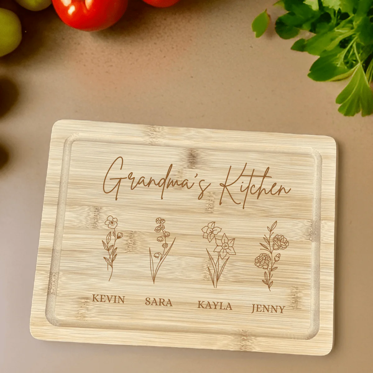 Floral Family Cutting Board - Image 7
