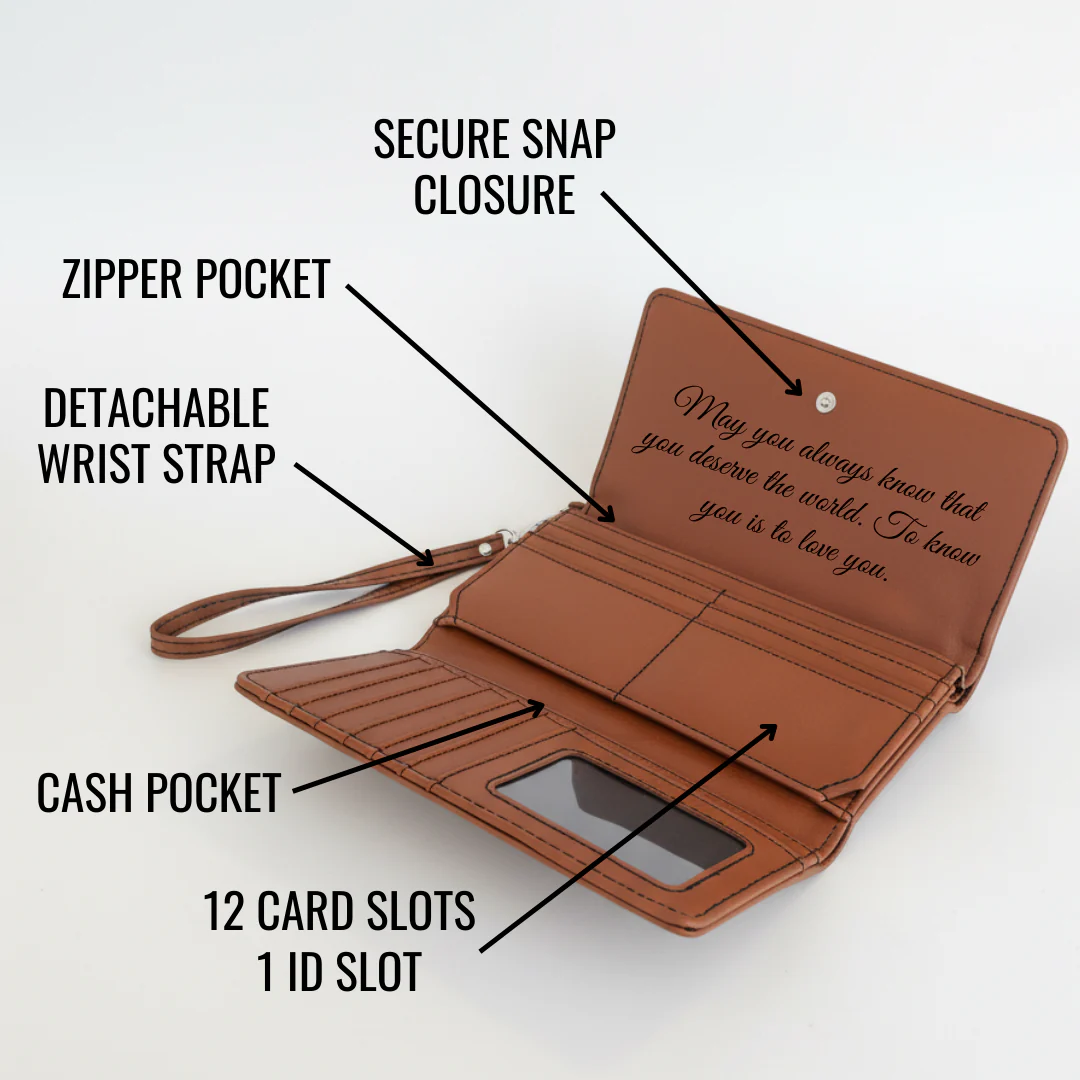 Personalized Birth Flower Wristlet - Image 3