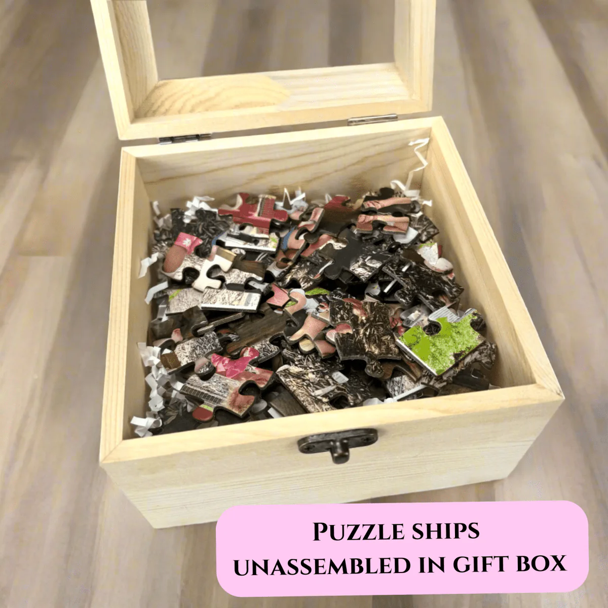 Personalized Photo Puzzle with Engraved Gift Box - Image 5