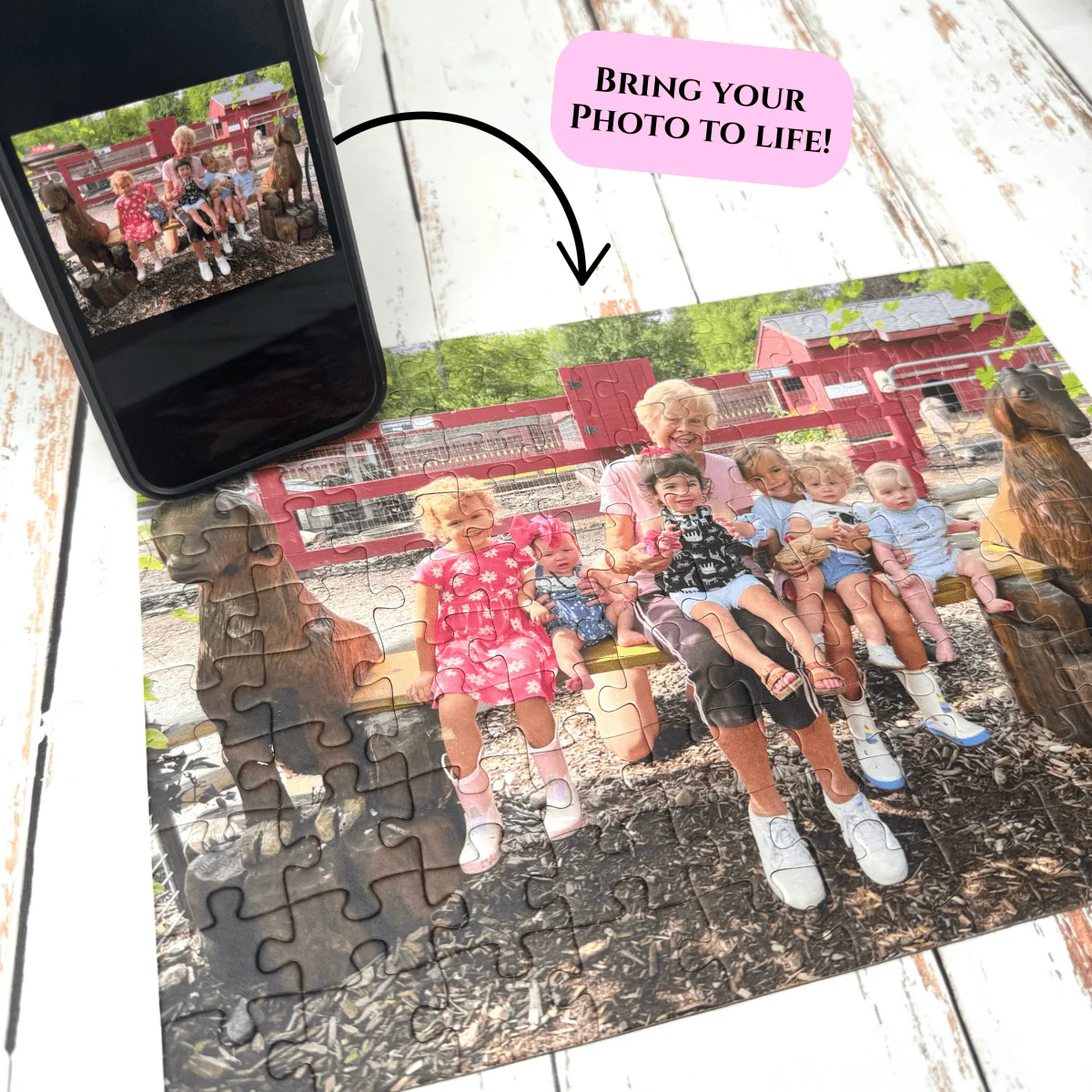 Personalized Photo Puzzle with Engraved Gift Box - Image 8