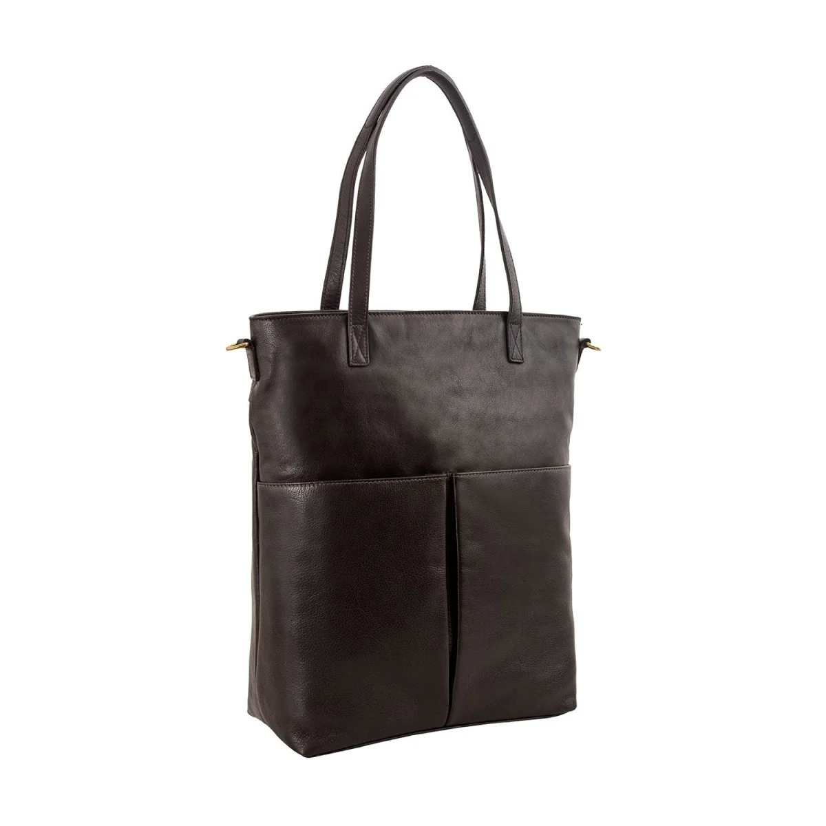 Pepper Large Leather Tote With Sling Strap - Image 8