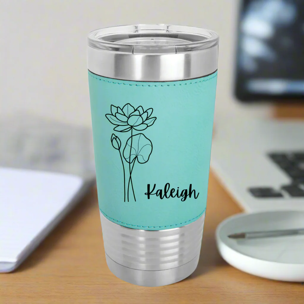 Personalized Birth Flower Tumbler - Image 3