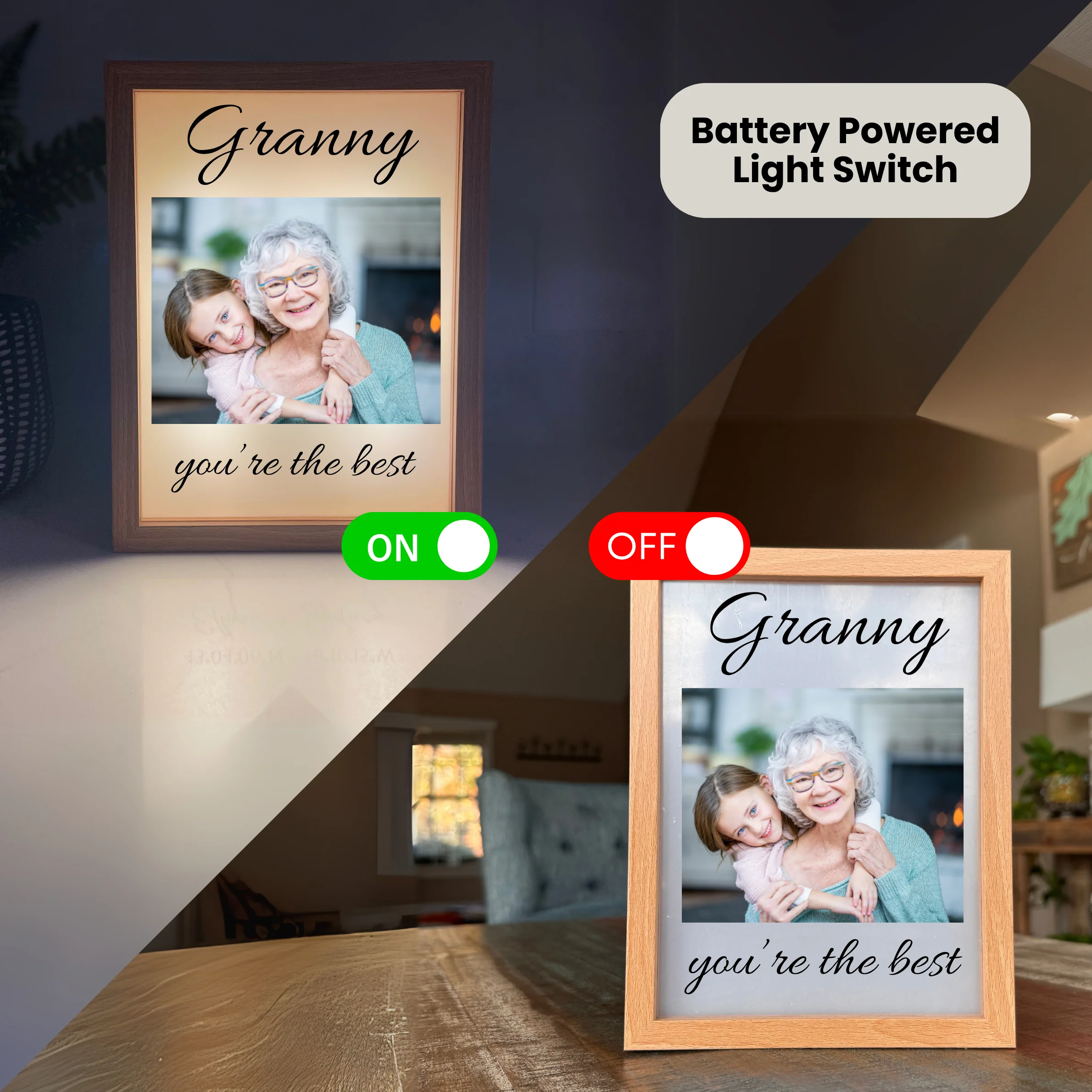 Personalized Photo Light Box for Grandma - Image 3