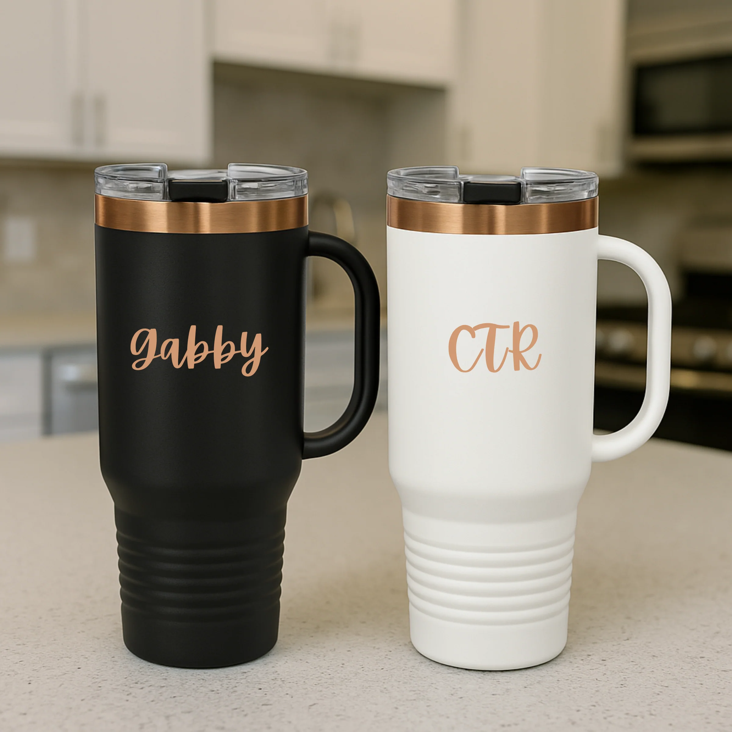 Charming Cheers Personalized Tumbler with Handle - Image 8