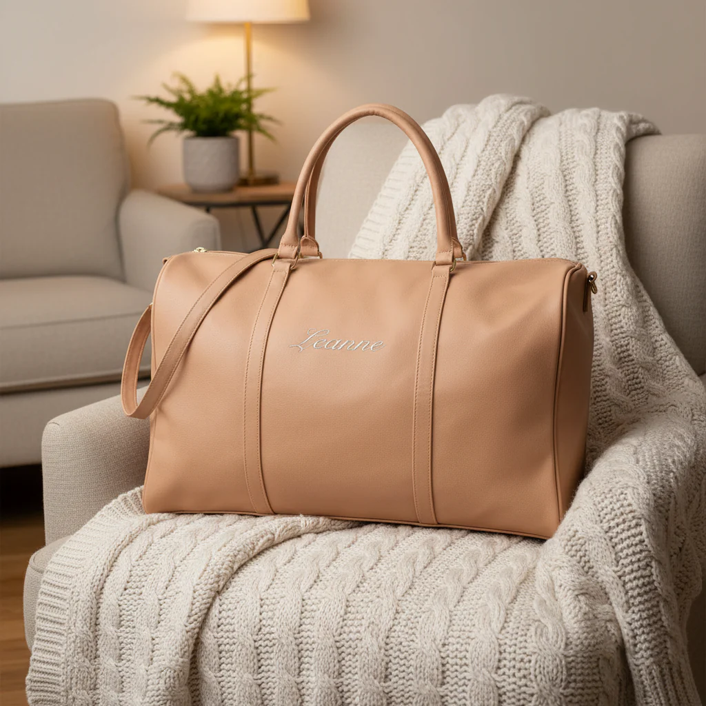 First Class Monogrammed Weekender Bag - Image 8