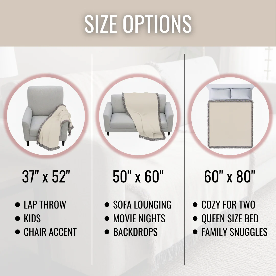 Floral Monogram Woven Blanket - Image 3