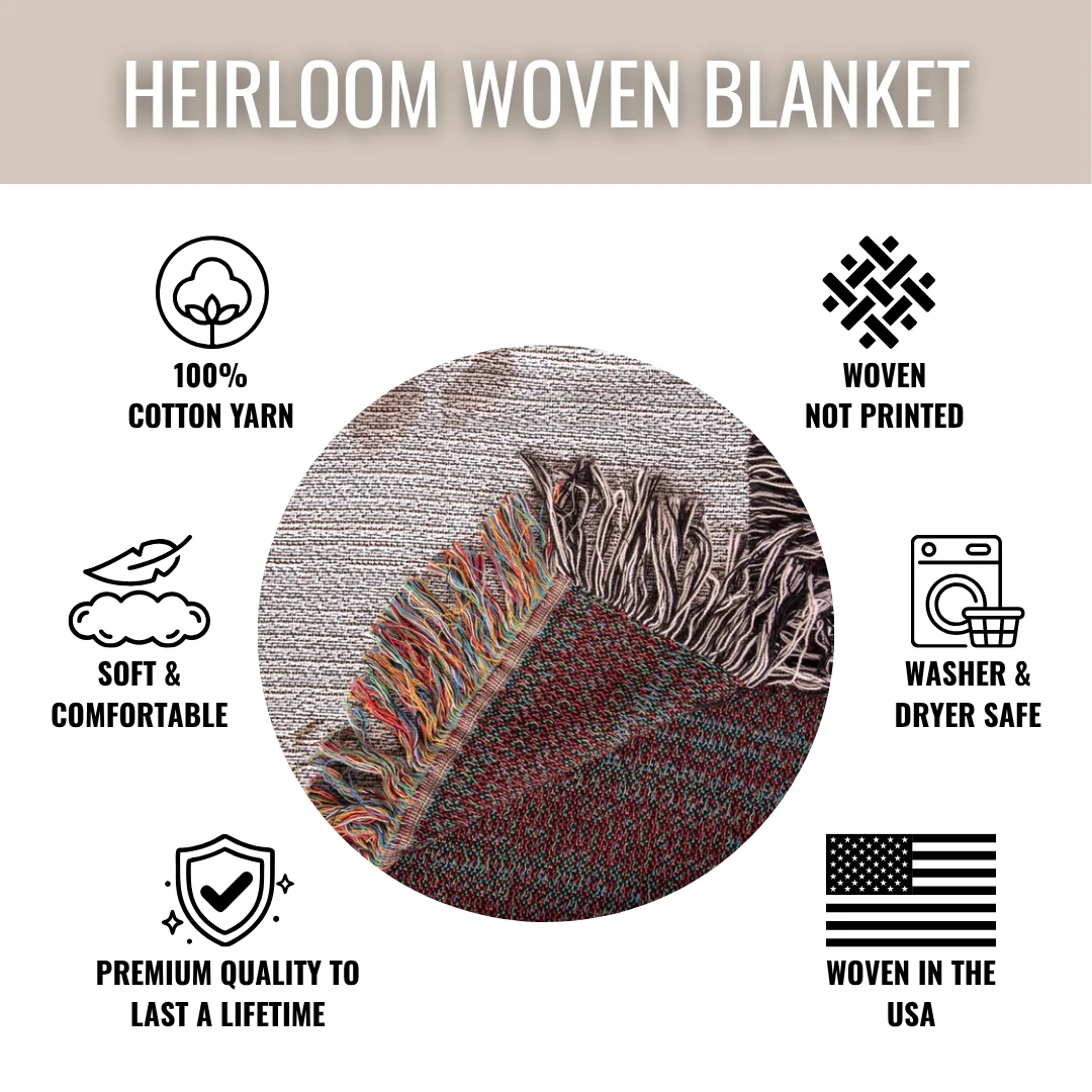 Floral Monogram Woven Blanket - Image 7
