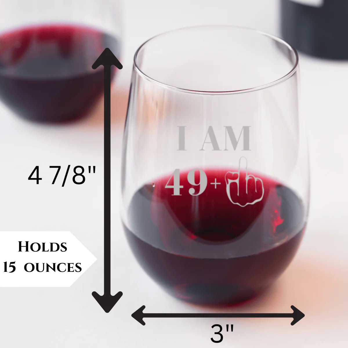 Sassy Seventy Wine Glass - Image 3