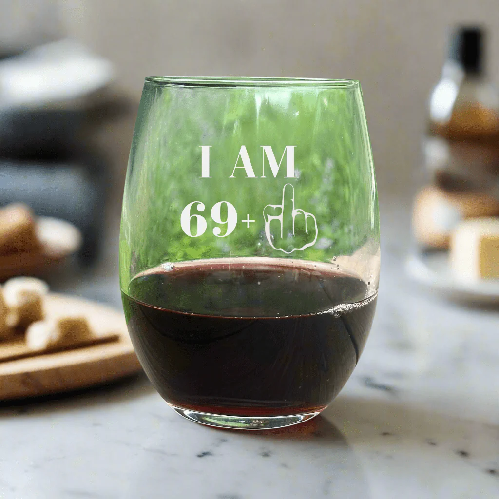 Sassy Seventy Wine Glass - Image 5