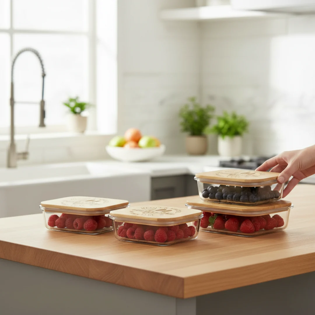 Savor & Store Personalized Glass Tupperware Set - Image 10