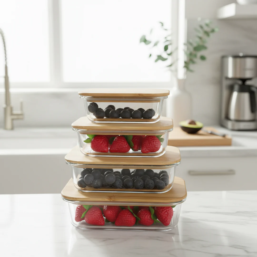 Savor & Store Personalized Glass Tupperware Set - Image 13