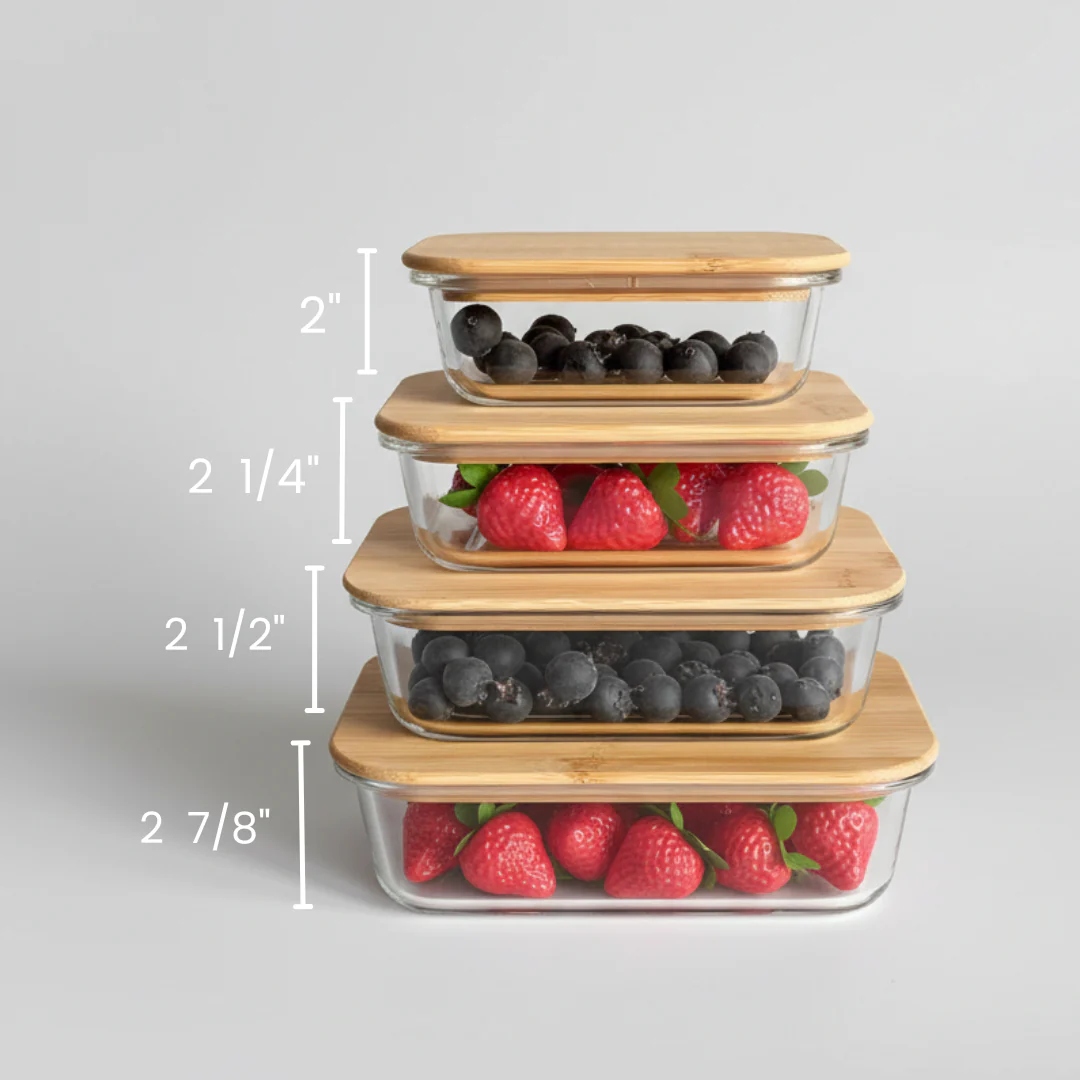 Savor & Store Personalized Glass Tupperware Set - Image 4