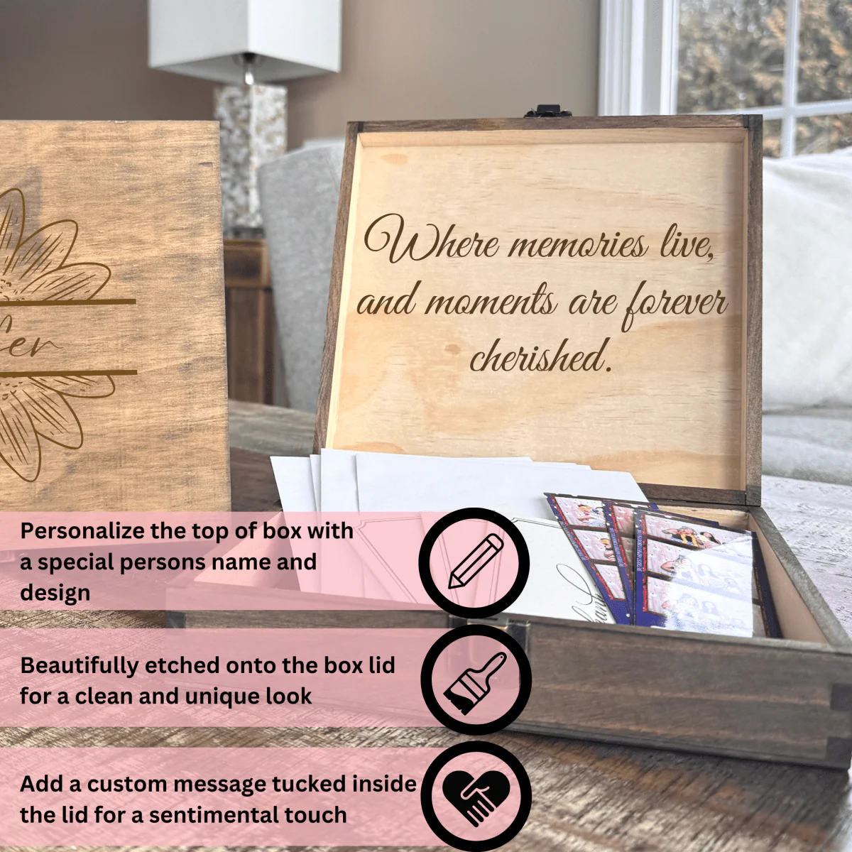 Sentimental Moments Custom Keepsake Box - Image 5