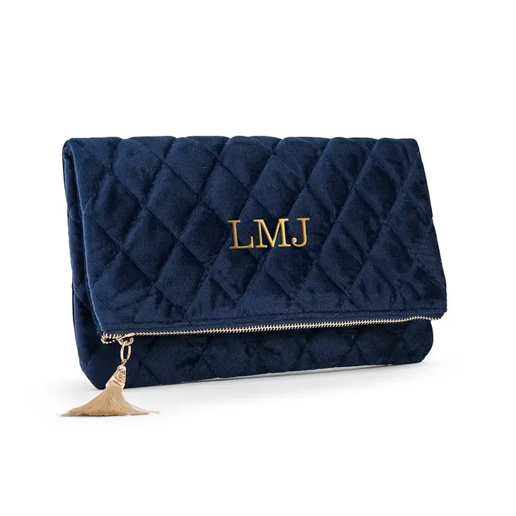 Elegant Personalized Velvet Clutch - Image 5