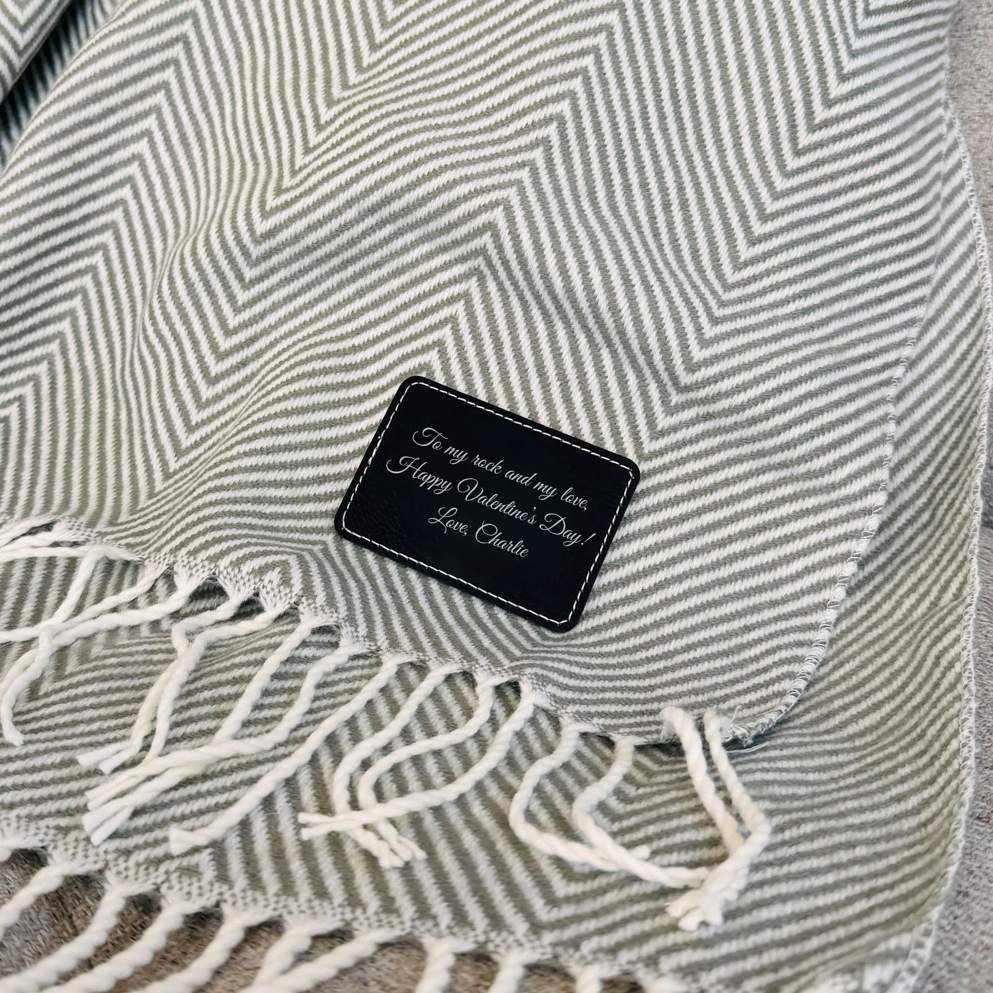 Timeless Anniversary Fringe Throw - Image 7